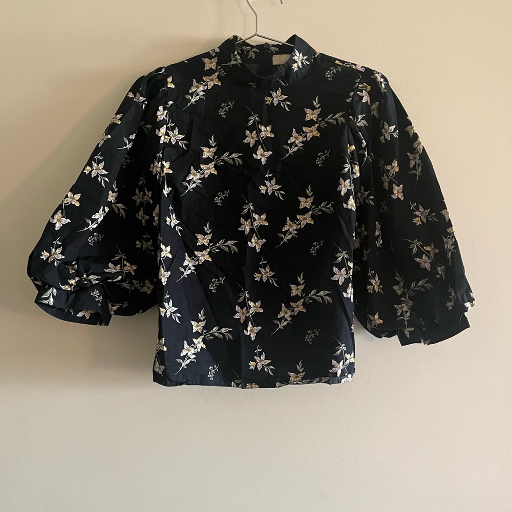 Levi’s Posey Floral Puff Sleeve Blouse